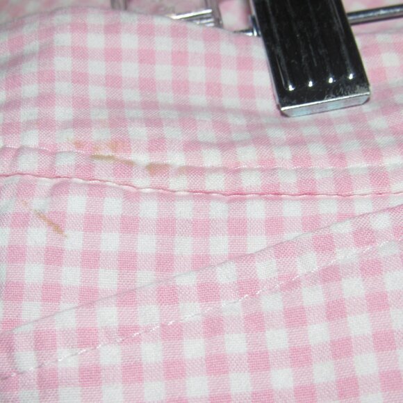 Talbots Perfect Short Size 10 Pink Gingham Bermuda Shorts Cotton Stretch - Picture 6 of 6